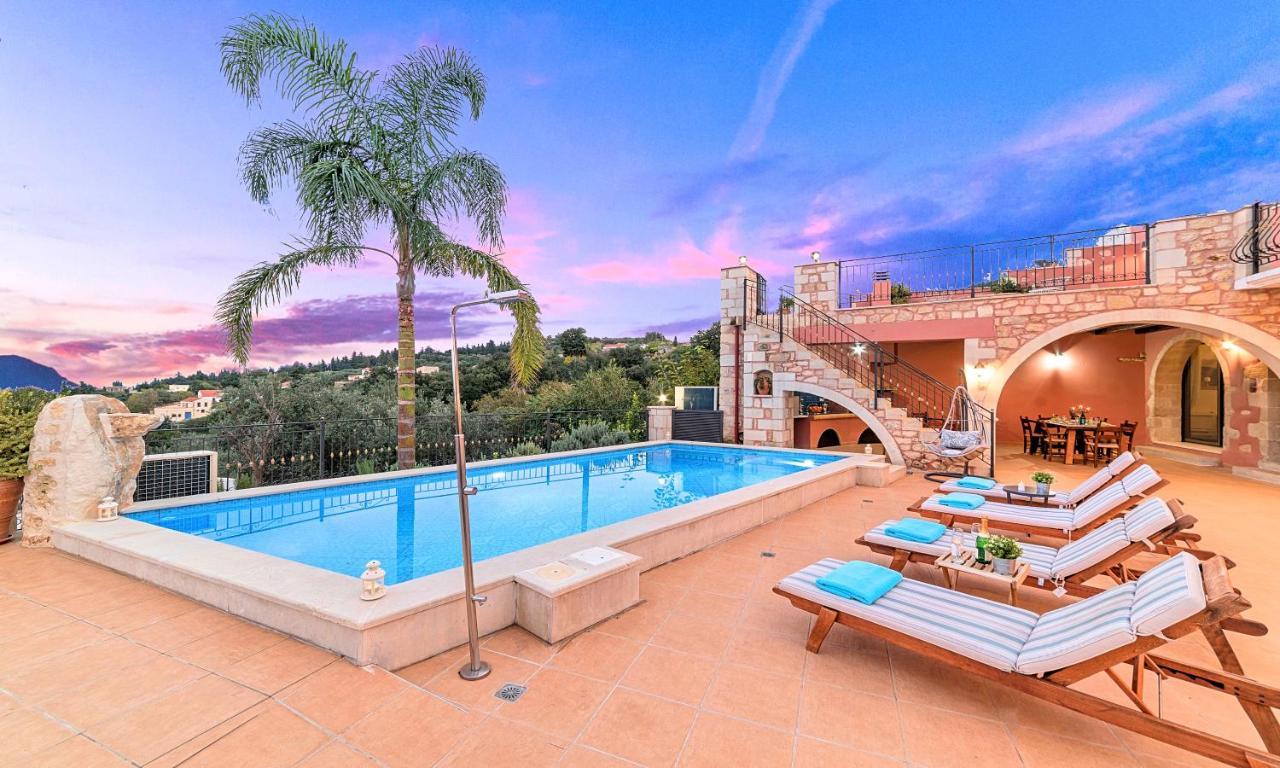 Steve Kois Villa Heated Pool Chania  Exterior photo
